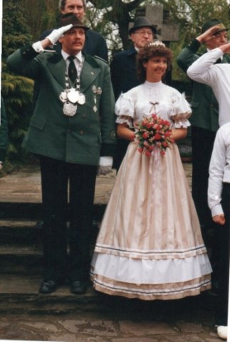 1984 Schützenkönig Hans-Josef Schröder mit Ehefrau Anneliese